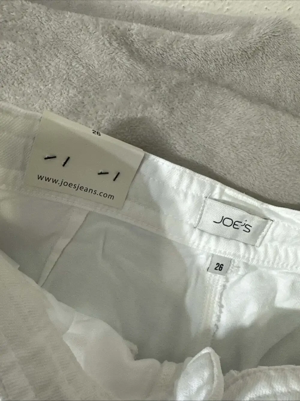 Joe’s Jeans Women’s White High Rise Wide Leg Drawstring Pants Size 26